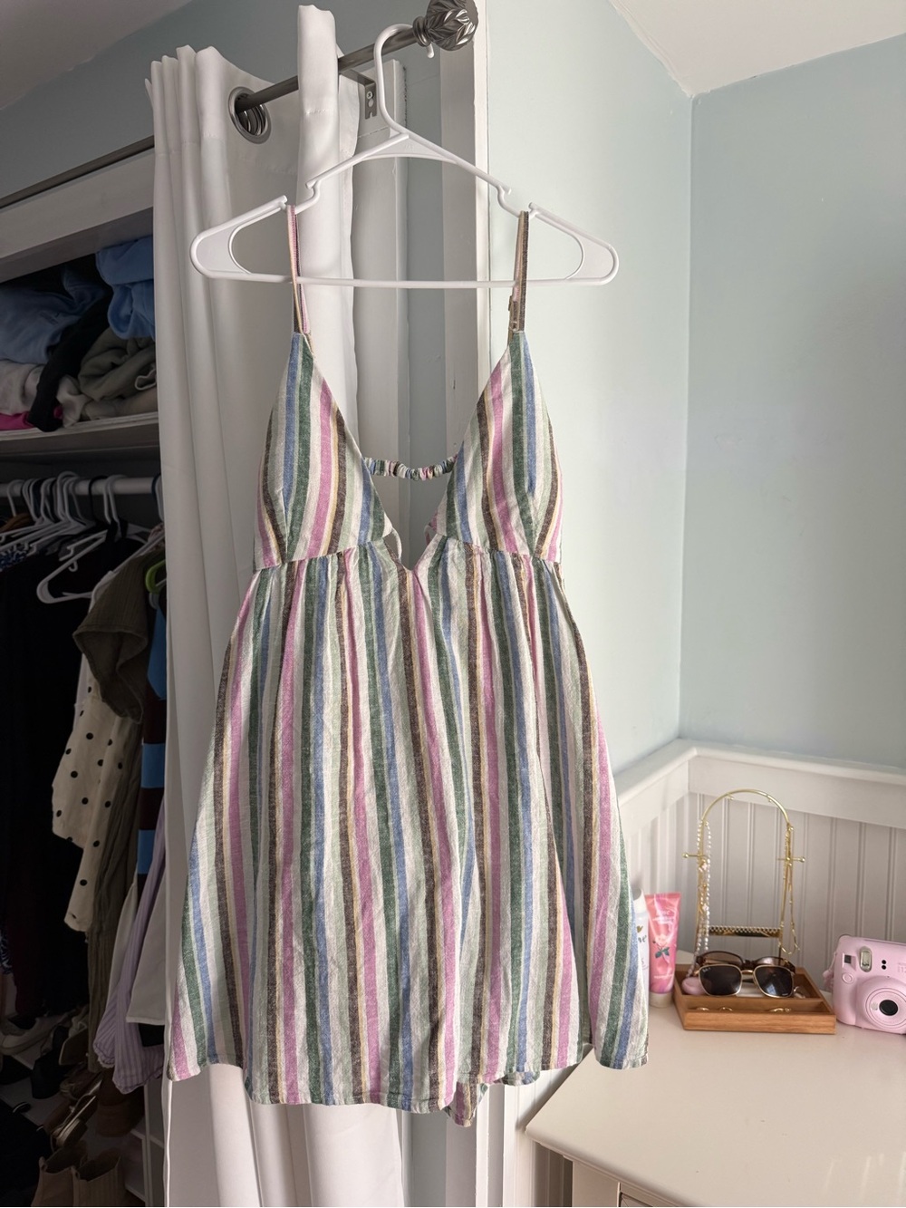 Abercrombie Striped Pastel Woman’s Dress with shorts